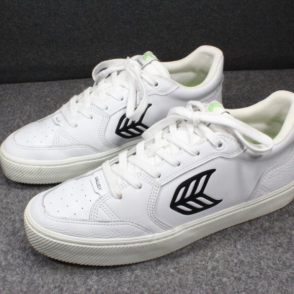 Cariuma Vallely Pro White Black Skateboard Sneakers Men's Size 12 (11.5) - Picture 1 of 11